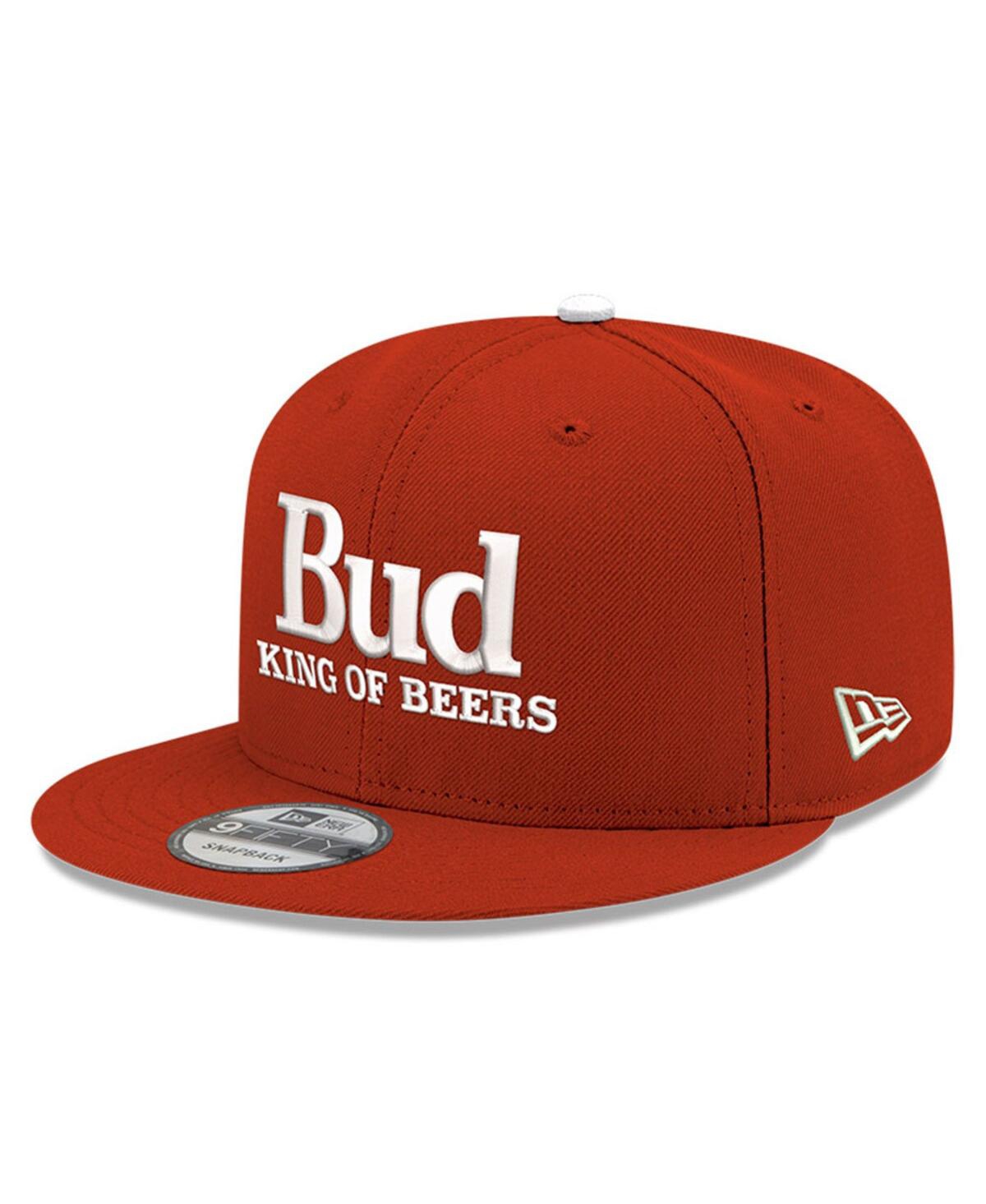 New Era Scarlet Hendrick Motorsports Budweiser 9fifty Adjustable Snapback Hat In Scarlet