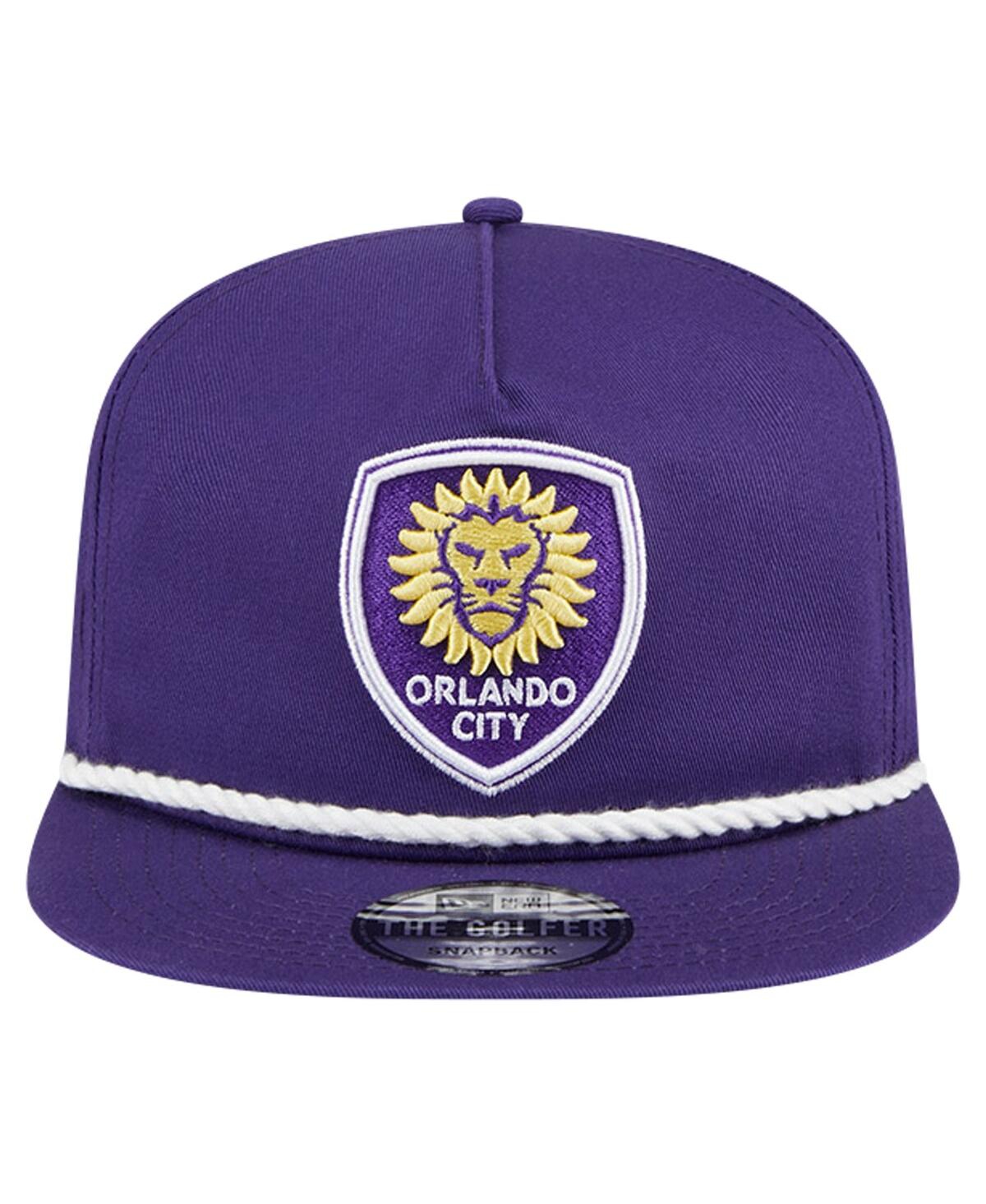 Shop New Era Men's  Purple Orlando City Sc The Golfer Kickoff Collection Adjustable Hat