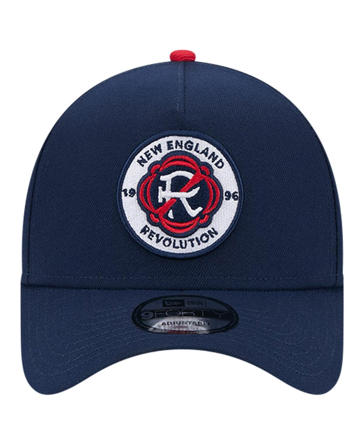 Shop New Era Men's  Navy New England Revolution 2024 Kick Off Collection 9forty A-frame Adjustable Hat