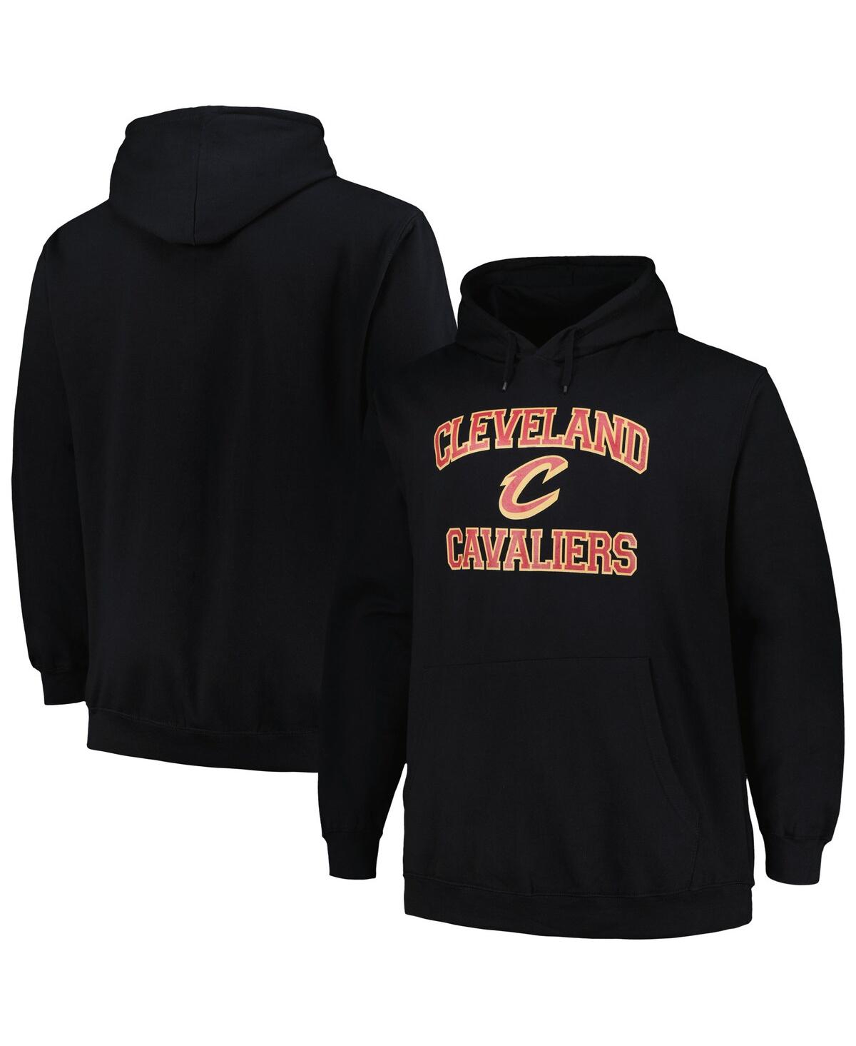 Men's Black Cleveland Cavaliers Big and Tall Heart and Soul Pullover Hoodie - Black