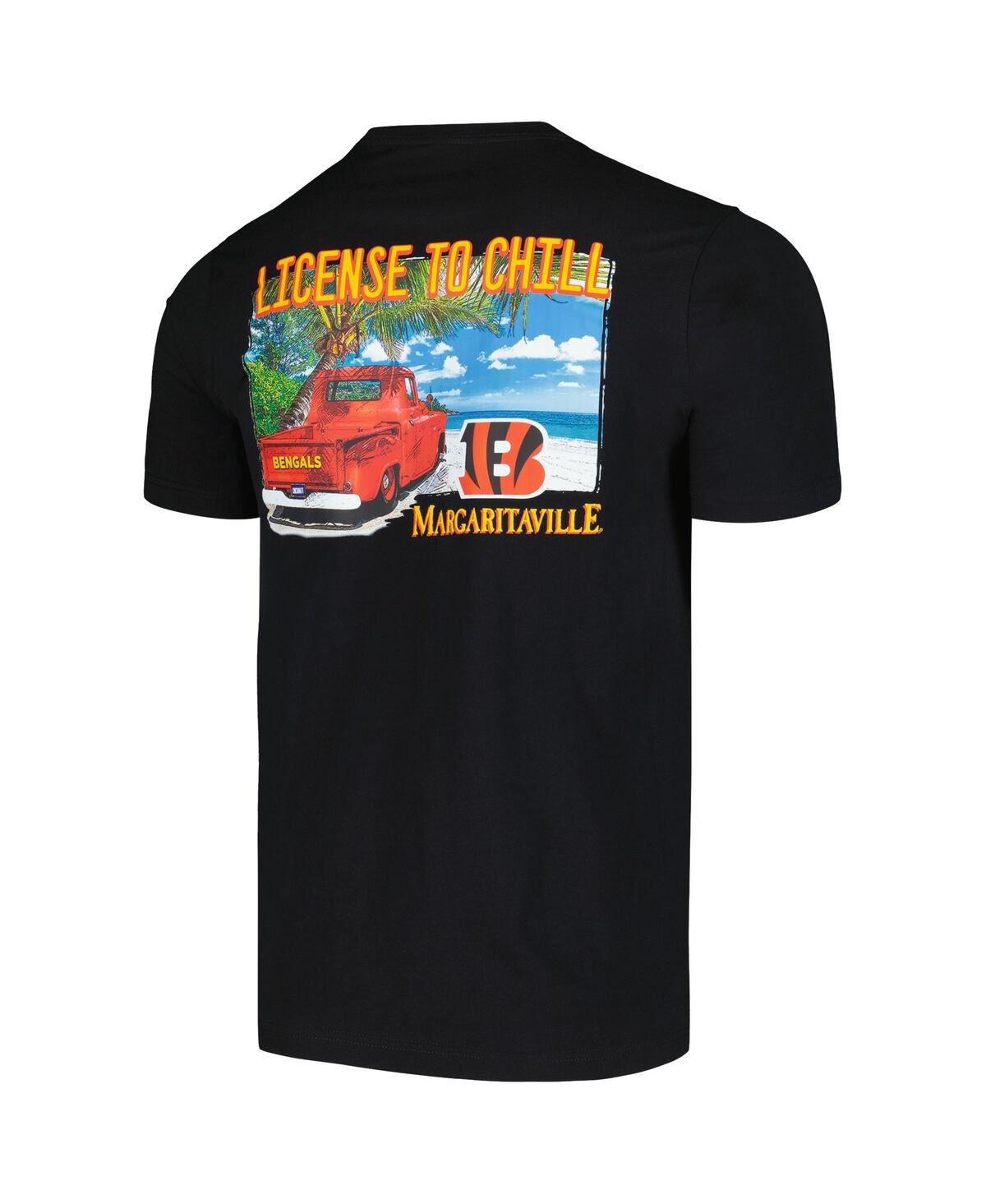 Shop Margaritaville Men's  Black Cincinnati Bengals Licensed To Chill T-shirt