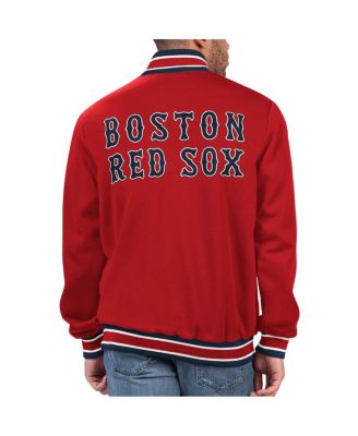 Men's Red Boston Red Sox Secret Weapon Satin Full-Snap Jacket
