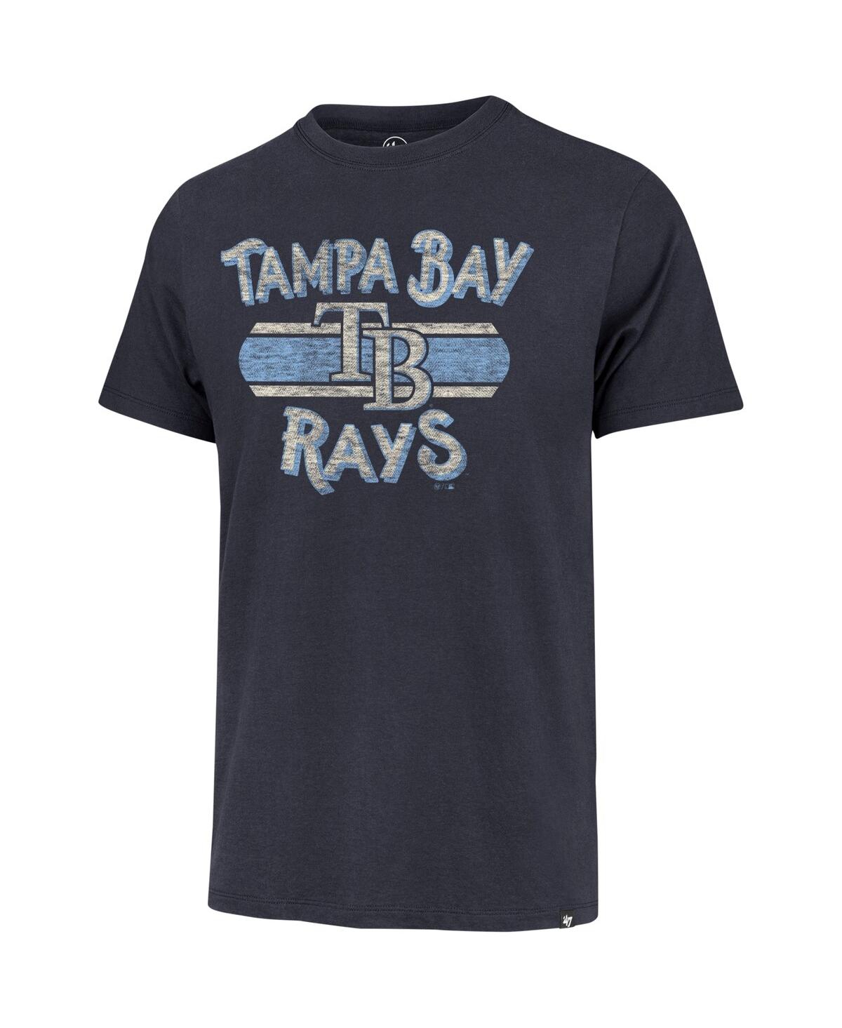 Shop 47 Brand Men's ' Navy Distressed Tampa Bay Rays Renew Franklin T-shirt
