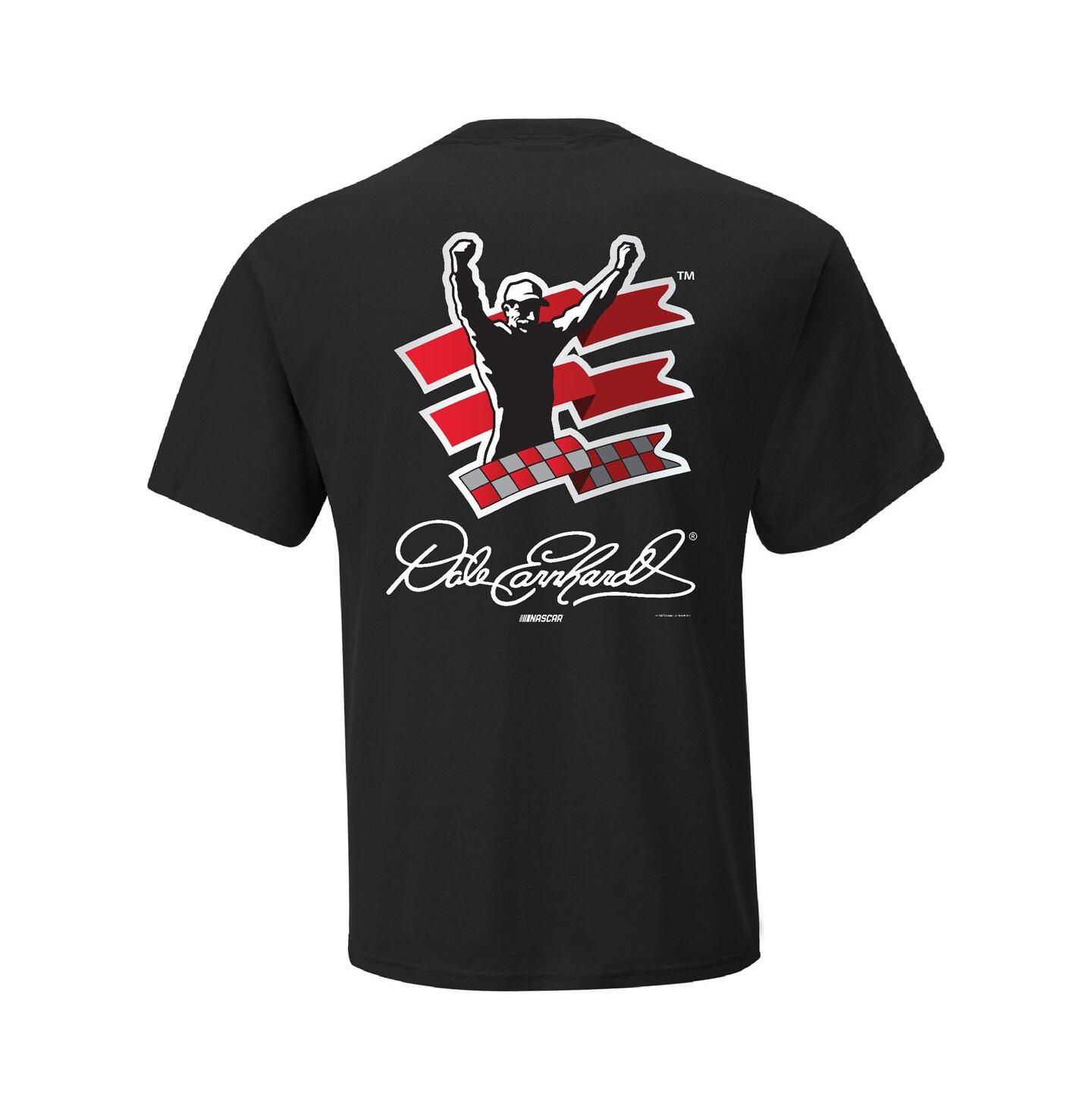 Мужская футболка Checkered Flag Sports Black Dale Earnhardt Champions Wear — фото 3