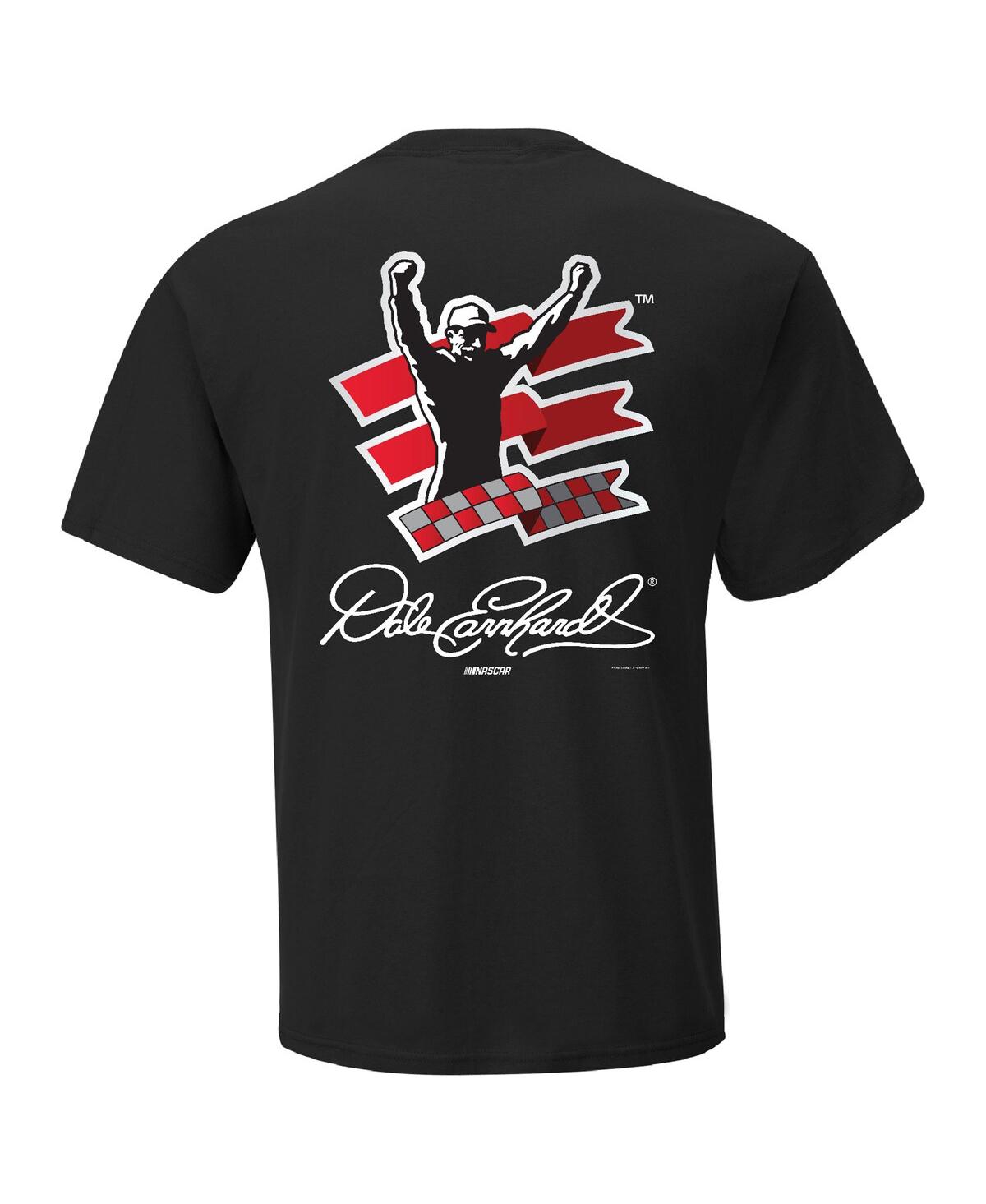 Shop Checkered Flag Sports Men's  Black Dale Earnhardt Champions Wear T-shirt
