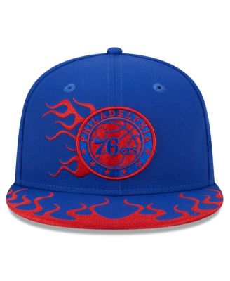 Men's Royal Philadelphia 76ers 2024 NBA All-Star Game Rally Drive Flames 9FIFTY Snapback Hat
