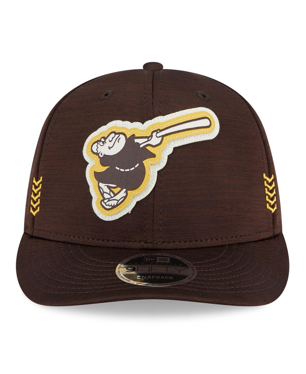 Shop New Era Men's  Brown San Diego Padres 2024 Clubhouse Low Profile 59fifty Snapback Hat
