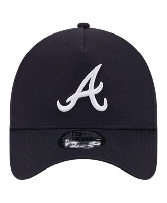 Men's Navy Atlanta Braves Team Color A-Frame 9FORTY Adjustable Hat