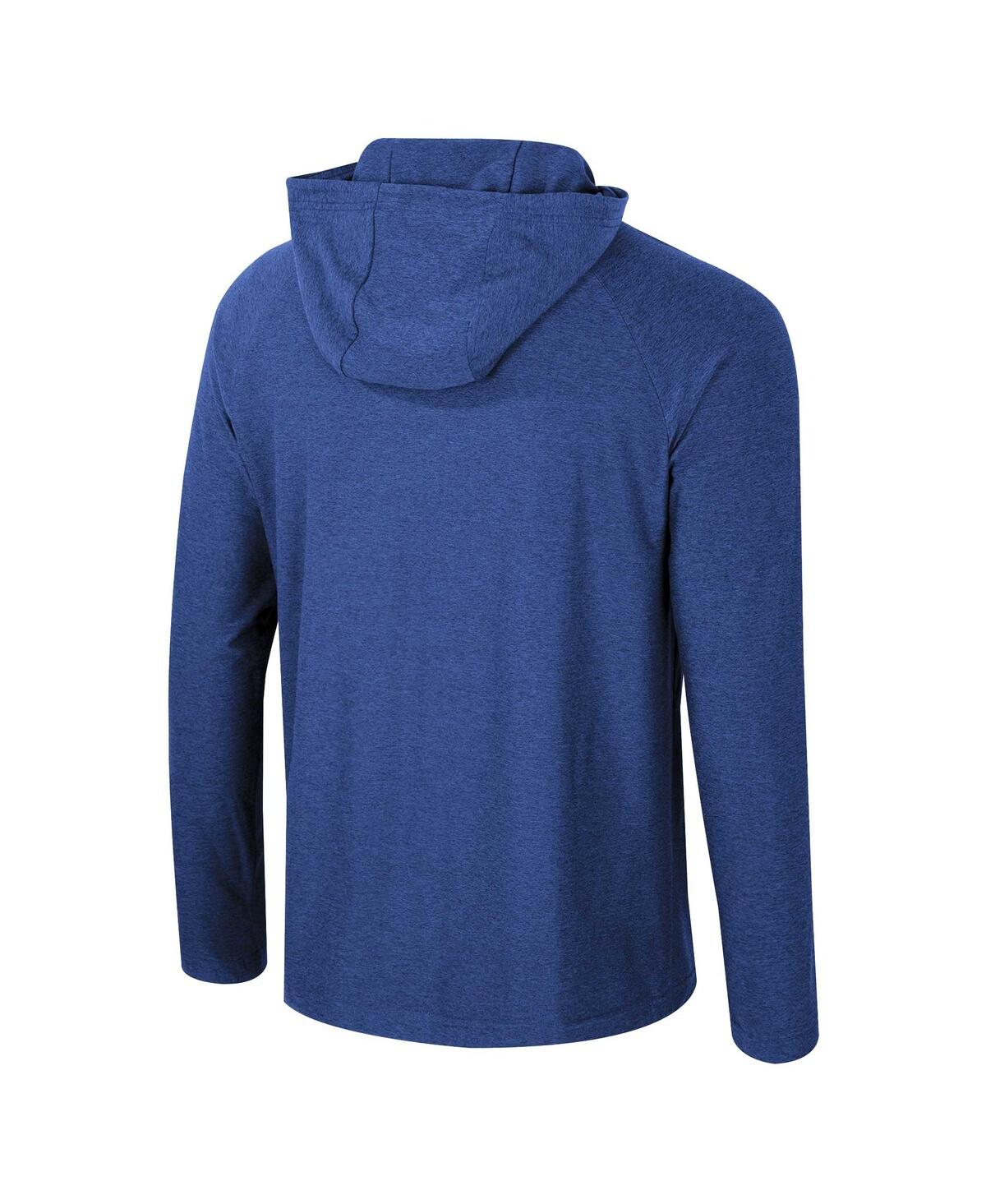 Shop Colosseum Men's  Royal Duke Blue Devils Cloud Jersey Raglan Long Sleeve Hoodie T-shirt