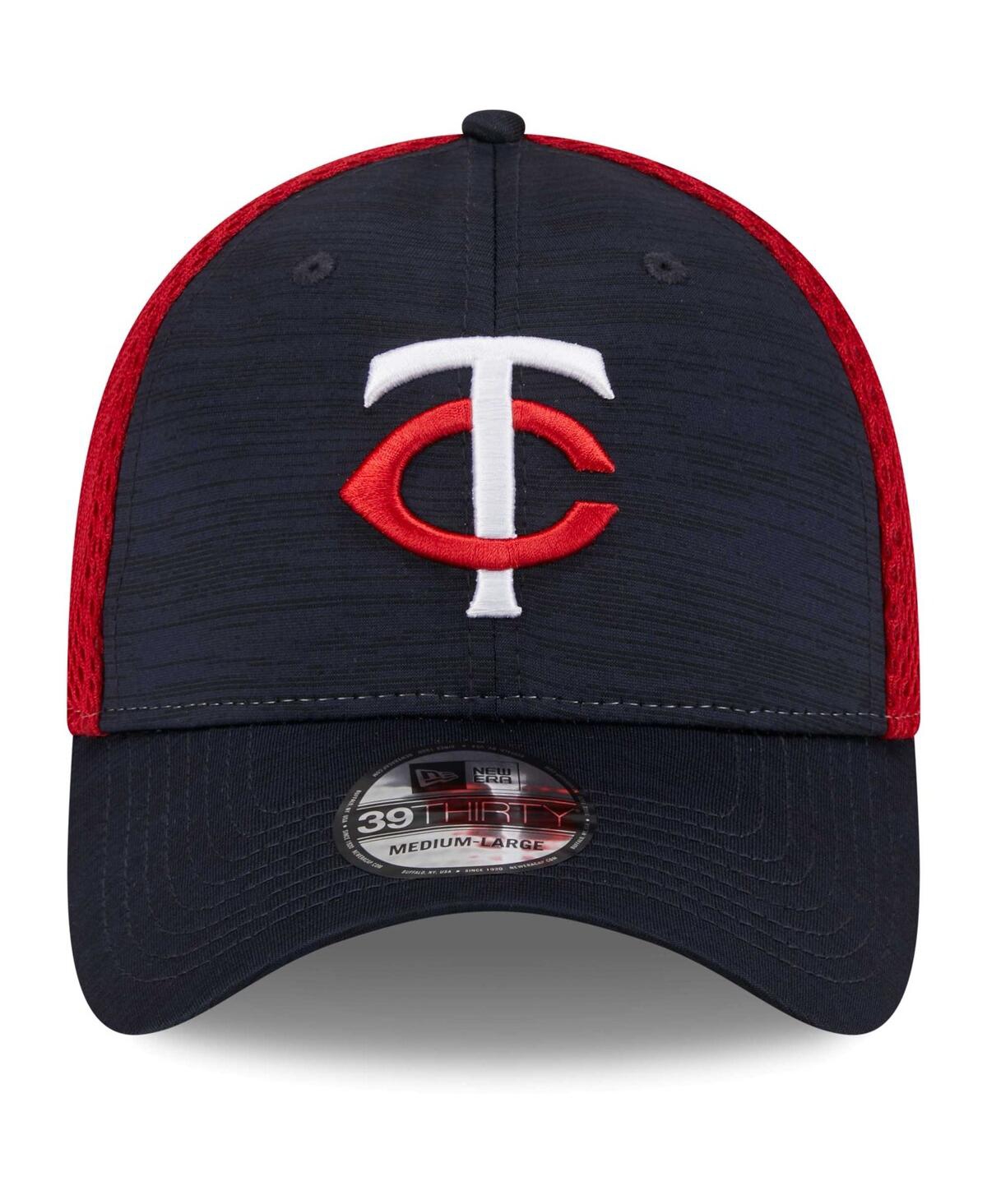 New Era Men's  Navy Minnesota Twins Team Neo 39thirty Flex Hat In Navy