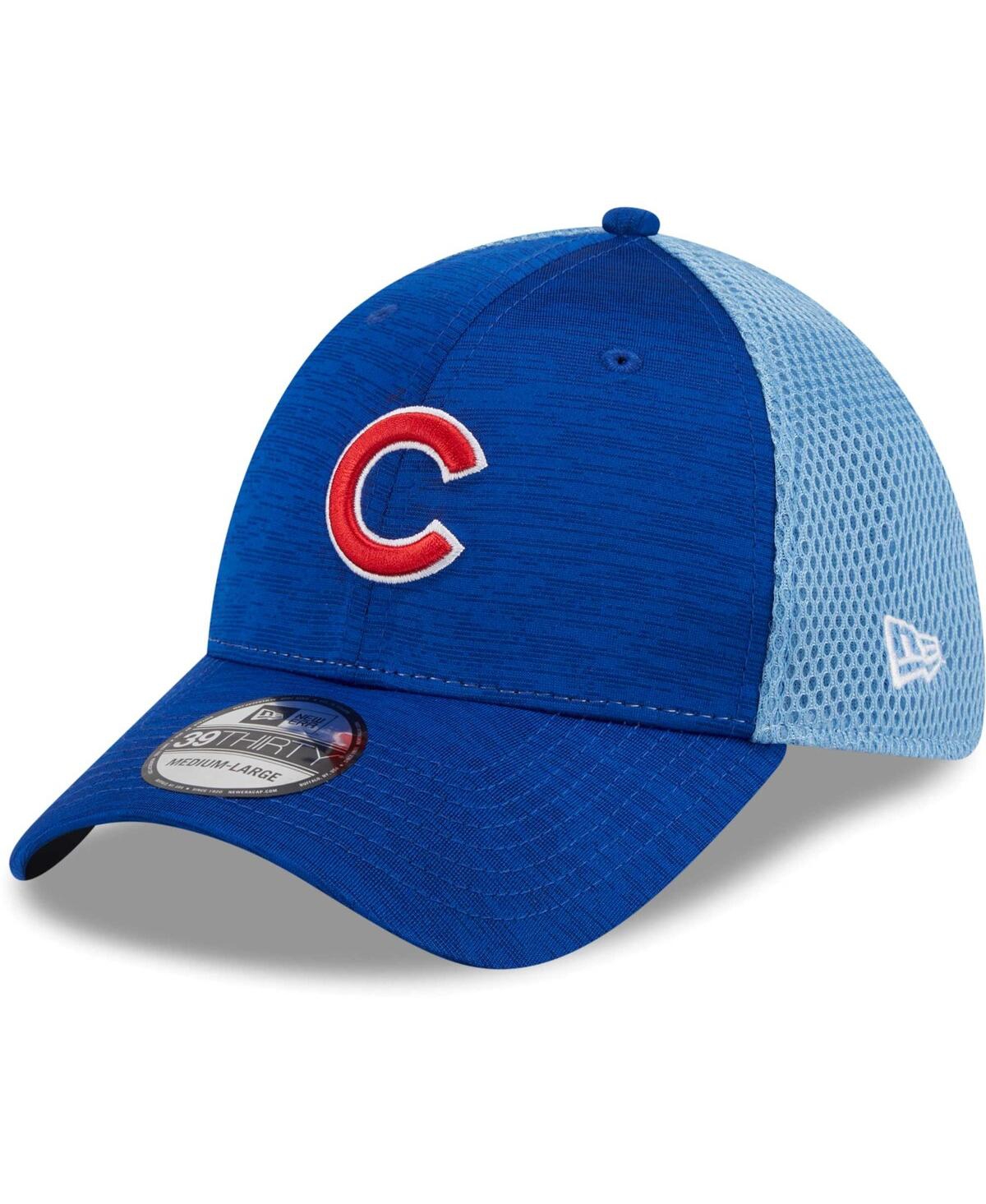 Shop New Era Men's  Royal Chicago Cubs Neo 39thirty Flex Hat