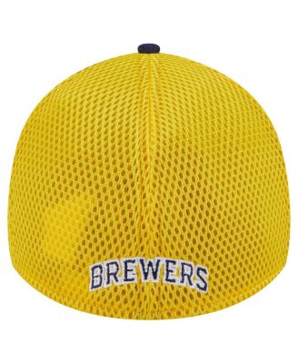 Men's Navy Milwaukee Brewers Neo 39THIRTY Flex Hat