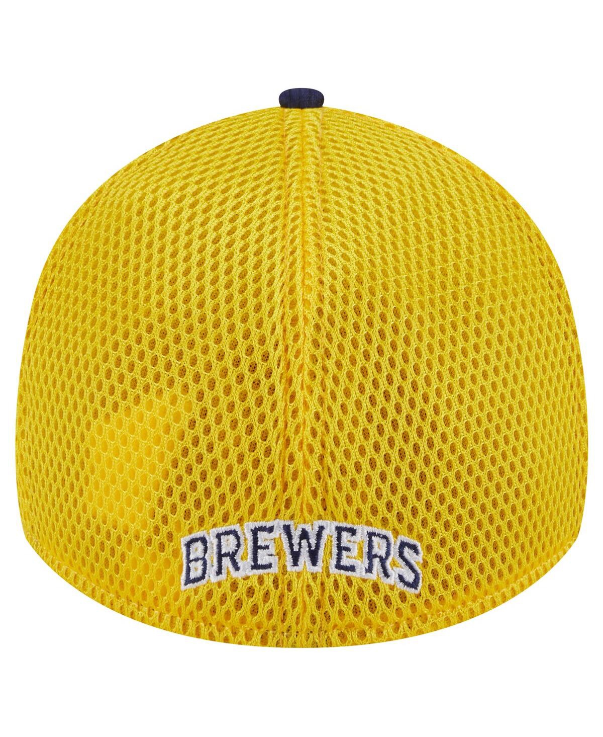 Men's New EraMilwaukee Brewers Neo 39THIRTY Flex Hat - Navy