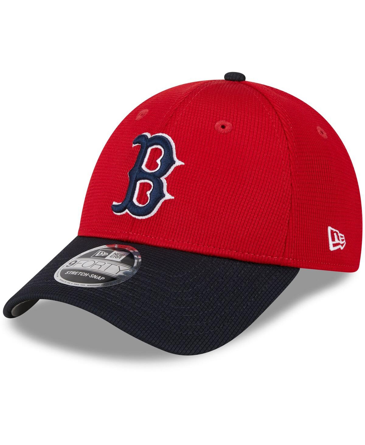 Shop New Era Men's  Red Boston Red Sox 2024 Batting Practice 9forty Adjustable Hat