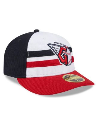 Men's White Cleveland Guardians 2024 Batting Practice Low Profile 59FIFTY Fitted Hat