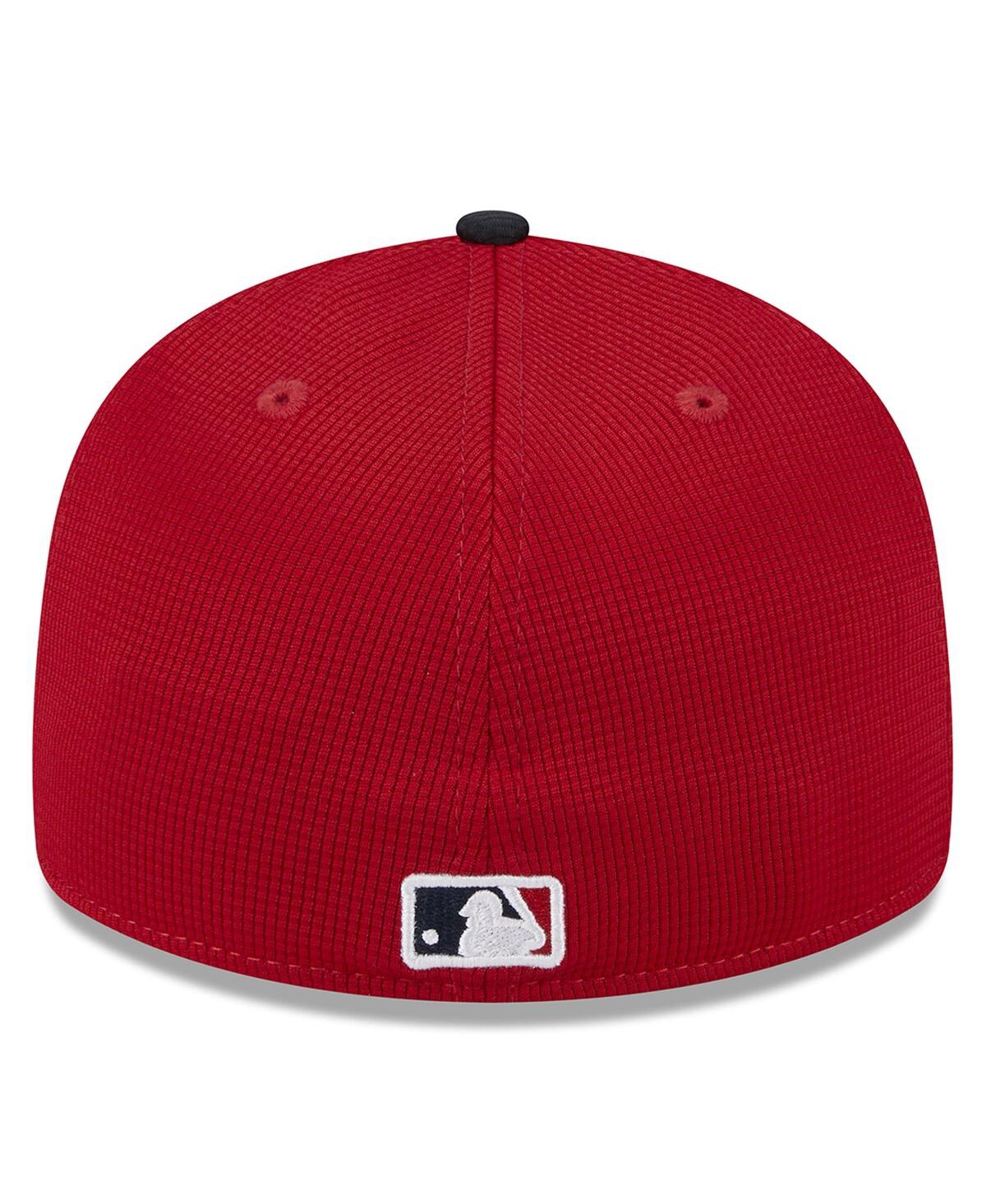 Shop New Era Men's  Red Boston Red Sox 2024 Batting Practice Low Profile 59fifty Fitted Hat