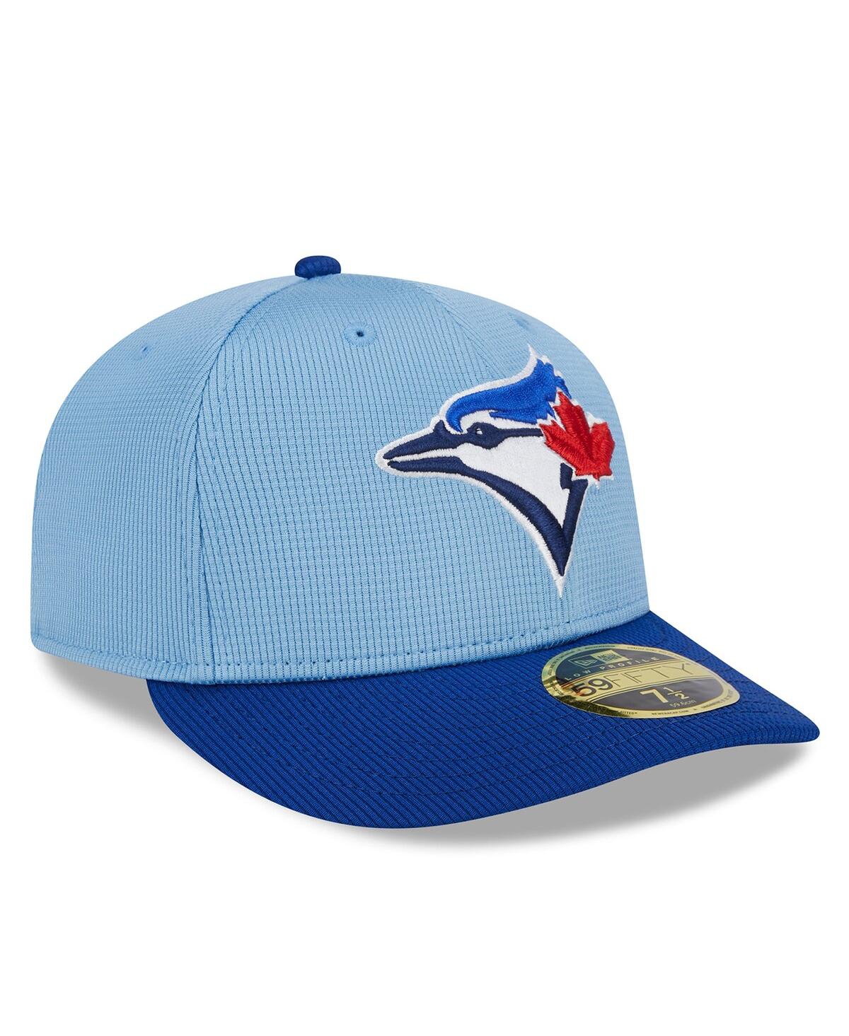 Men's New EraToronto Blue Jays 2024 Batting Practice Low Profile 59FIFTY Fitted Hat - Light Blue