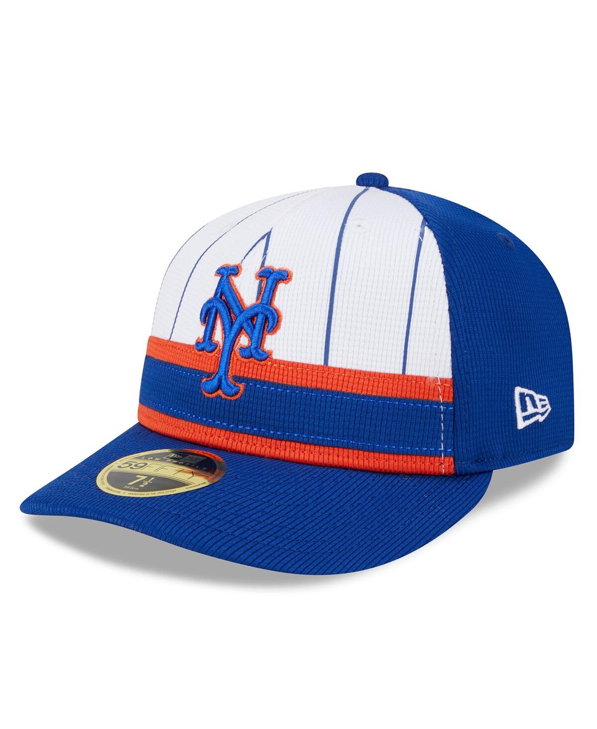 Shop New Era Men's  White New York Mets 2024 Batting Practice Low Profile 59fifty Fitted Hat