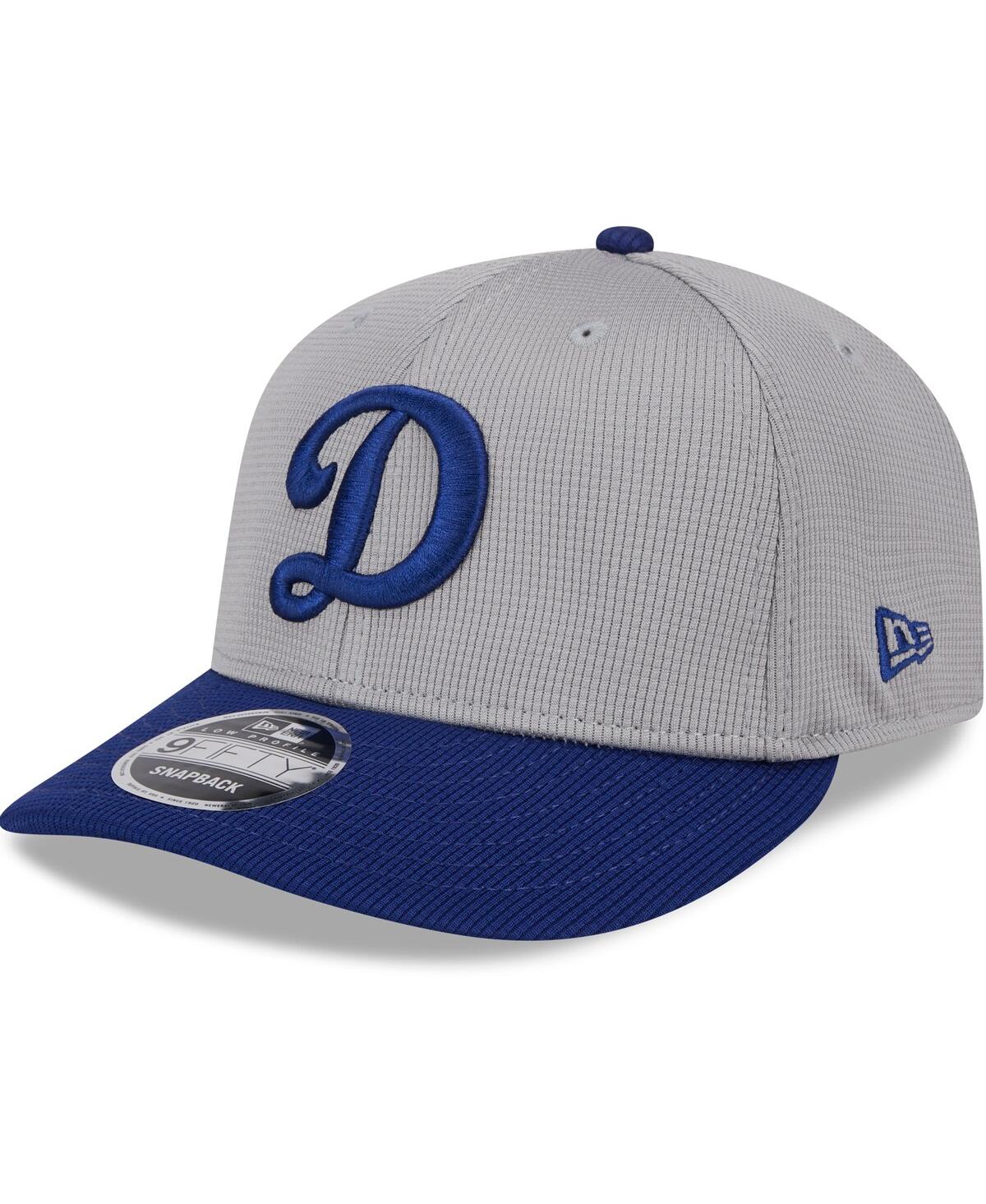 Shop New Era Men's  Gray Los Angeles Dodgers 2024 Batting Practice Low Profile 9fifty Snapback Hat