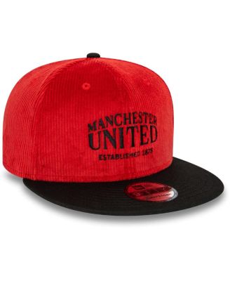 Men's Red Manchester United Corduroy 9FIFTY Snapback Hat