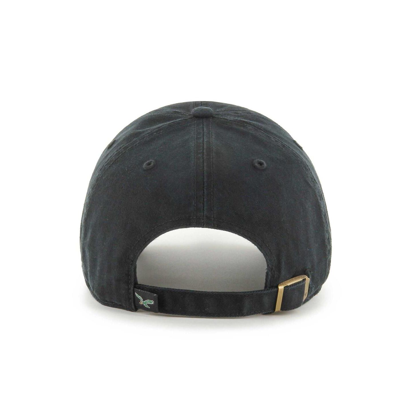 Мужская кепка '47 Brand Black Philadelphia Eagles Clean Up Legacy Adjustable Hat — фото 2