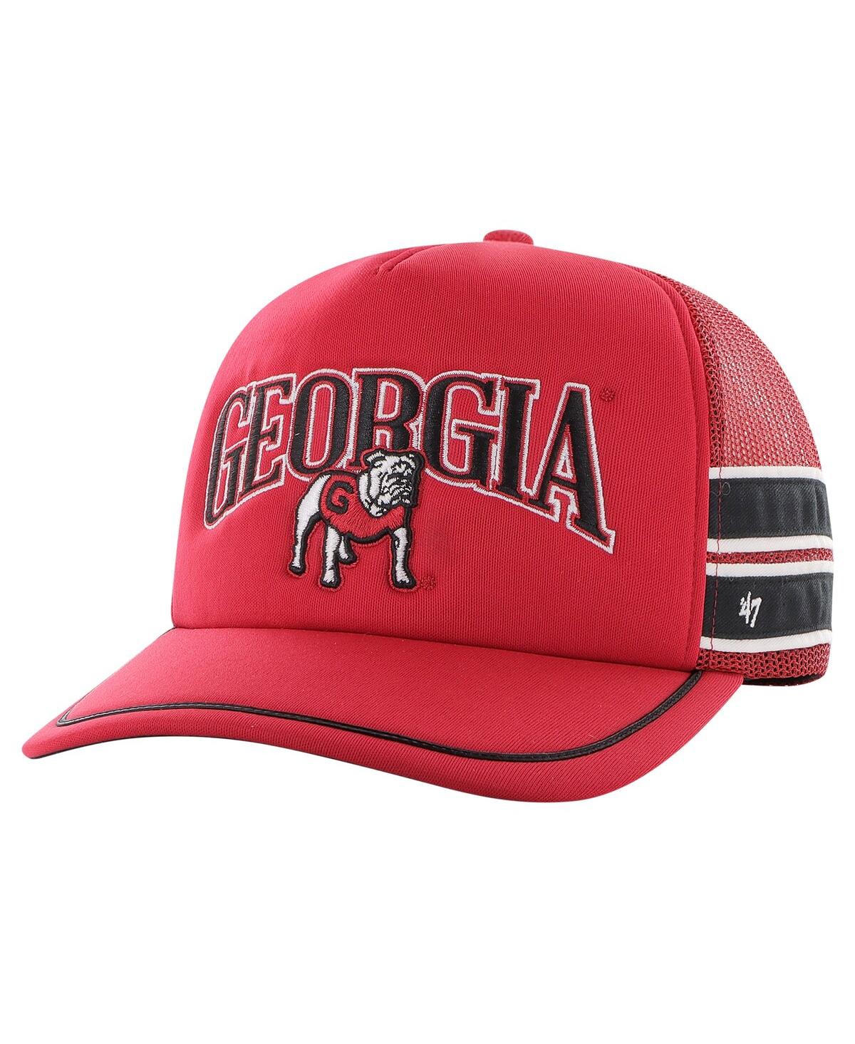47 Brand Men's ' Red Georgia Bulldogs Sideband Trucker Adjustable Hat