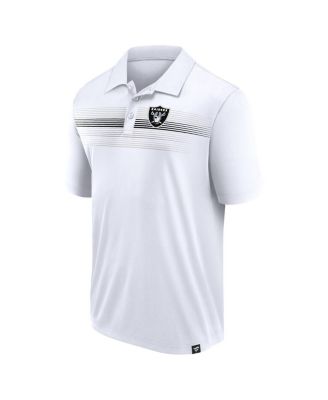 Men's White Las Vegas Raiders Victory For Us Interlock Polo Shirt