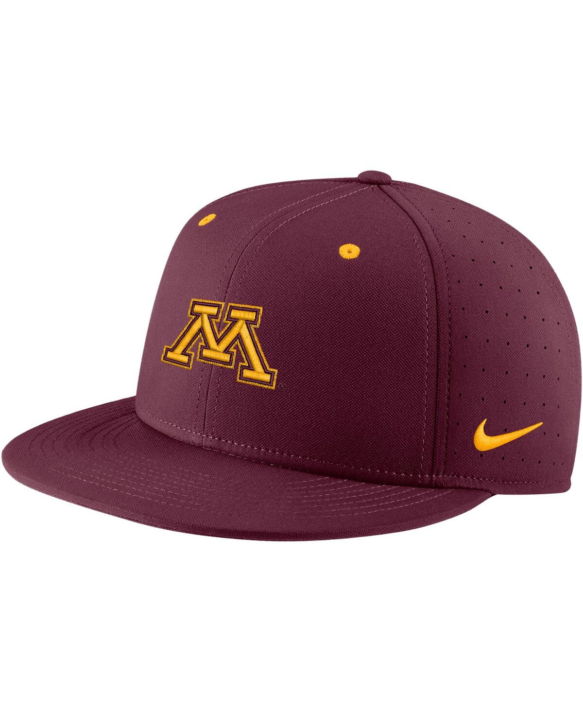 Shop Nike Men's  Maroon Minnesota Golden Gophers True Performance Fitted Hat