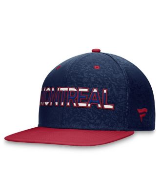 Men's Navy, Red Montreal Canadiens Authentic Pro Rink Two-Tone Snapback Hat
