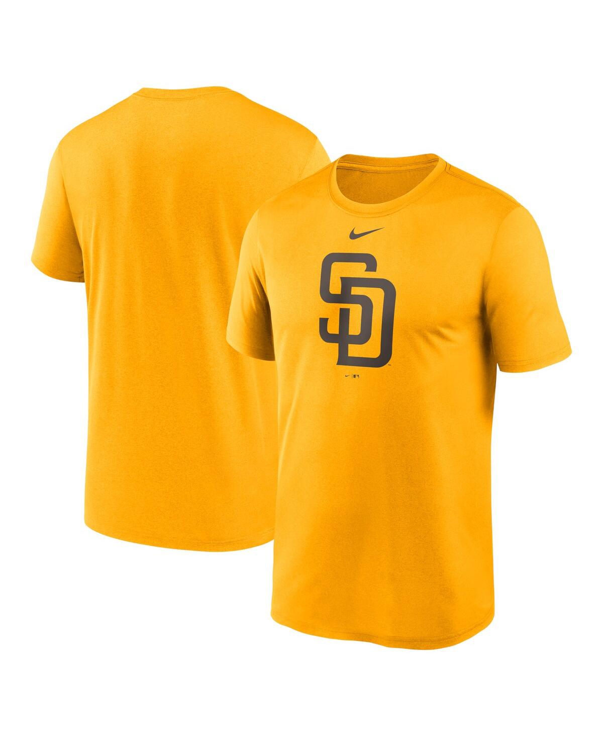 Shop Nike Men's  Gold San Diego Padres New Legend Logo T-shirt
