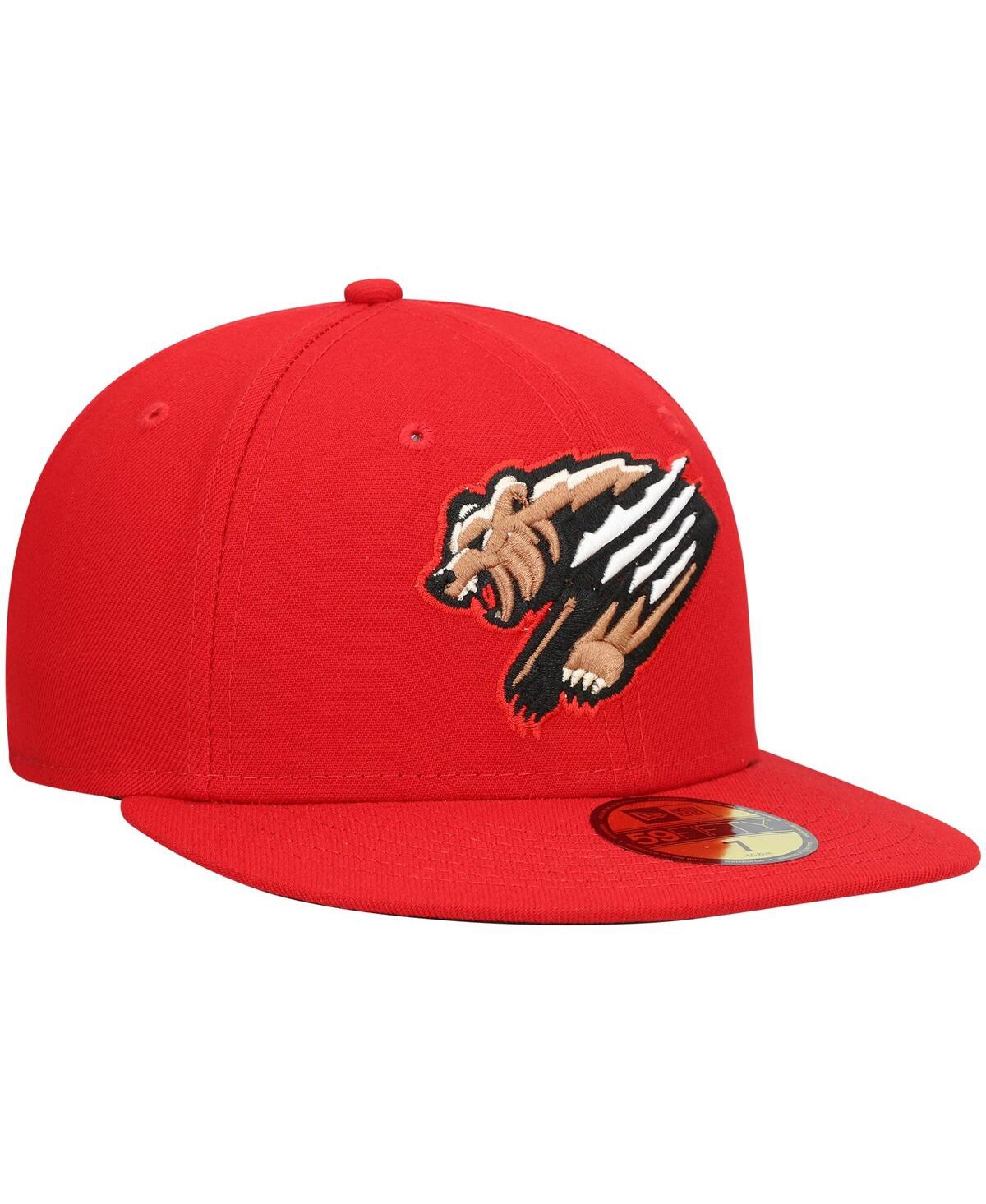 Men's New EraFresno Grizzlies Home Authentic Collection 59FIFTY Fitted Hat - Red
