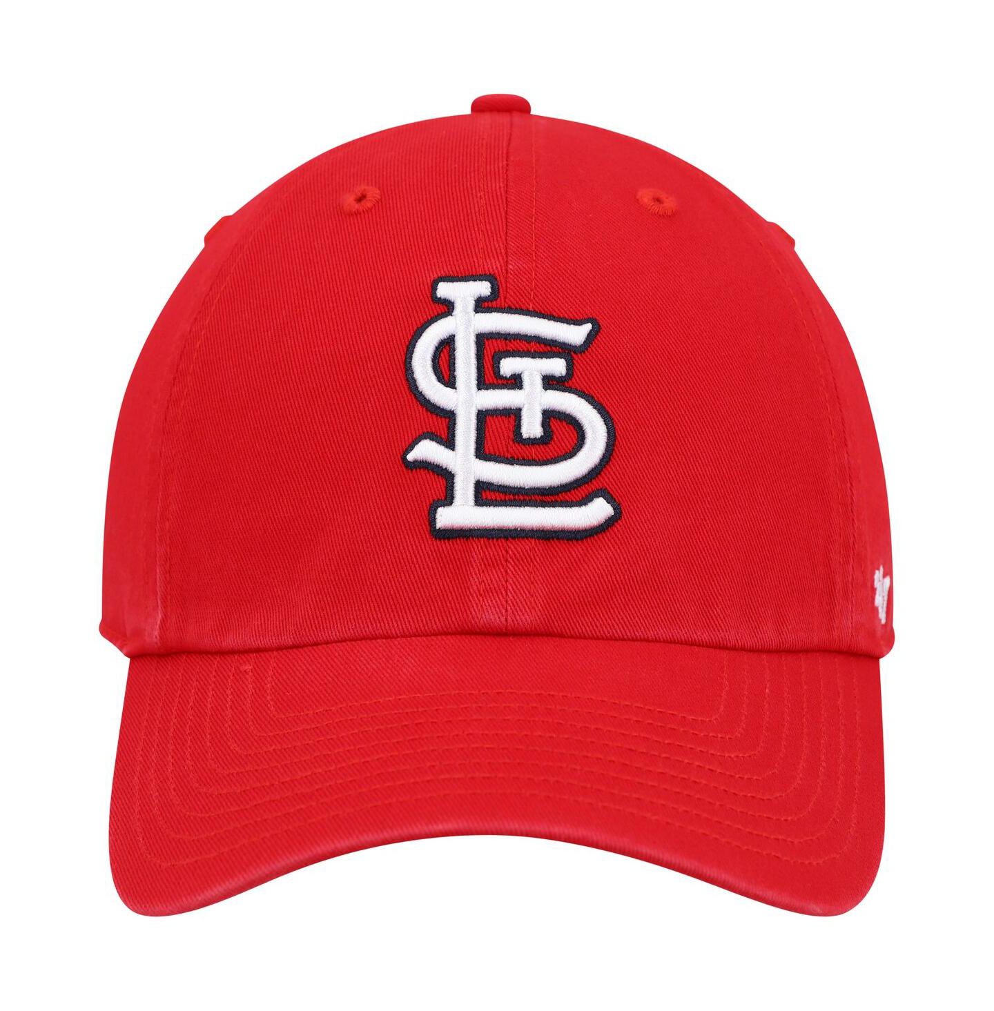 Мужская кепка '47 Brand Red St. Louis Cardinals Clean Up Adjustable Hat — фото 4