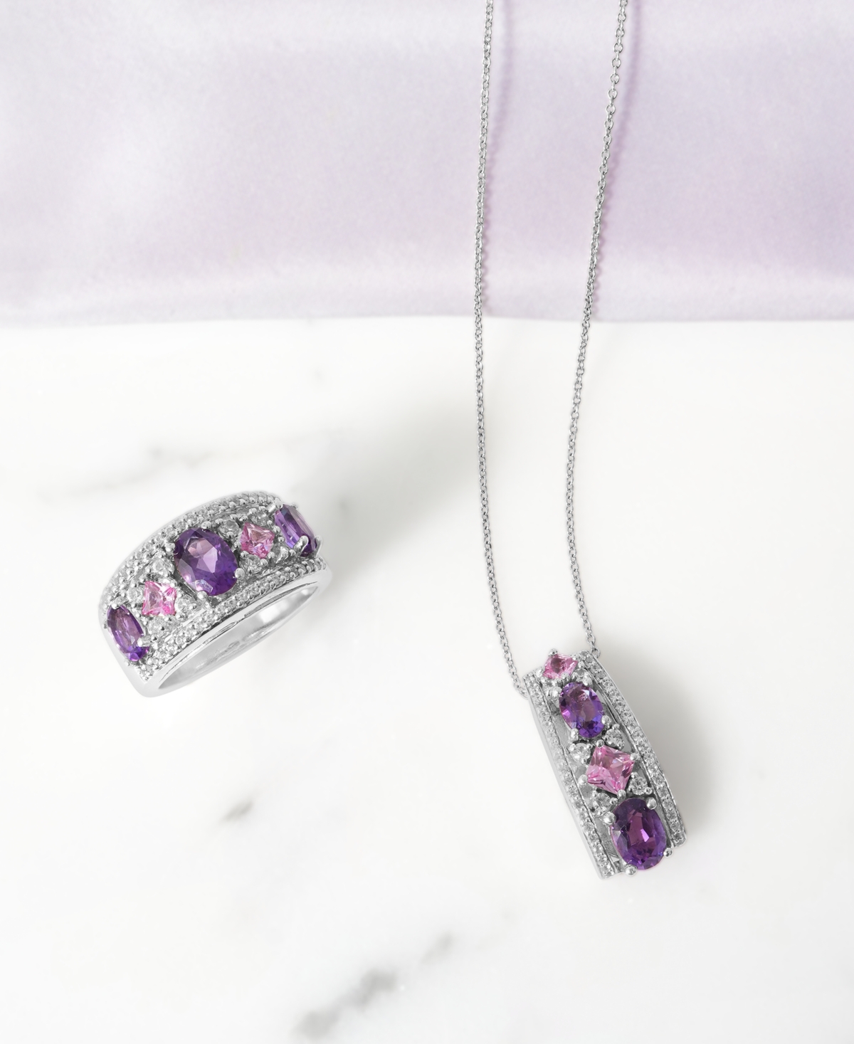 Multi-Gemstone Vertical Cluster 18
