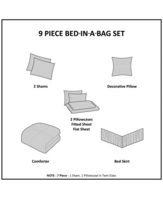 Loretta 9-Pc. Comforter Set, Queen
