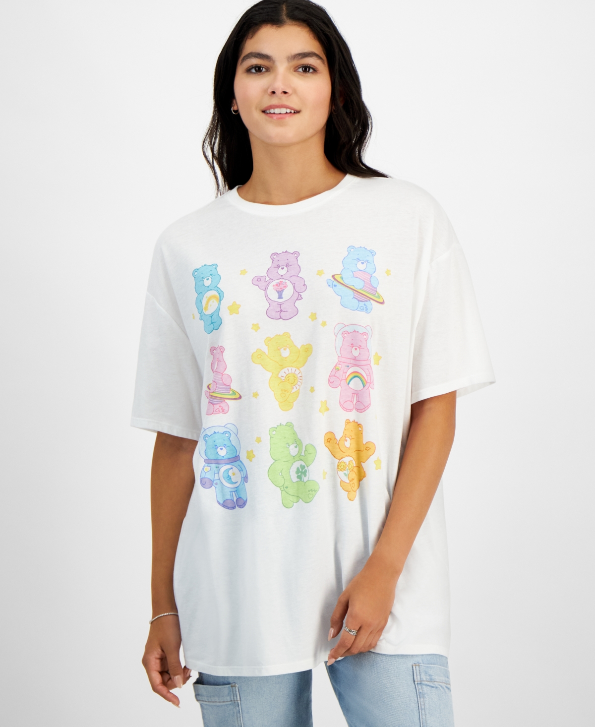 Juniors' Care Bears Graphic T-Shirt - White