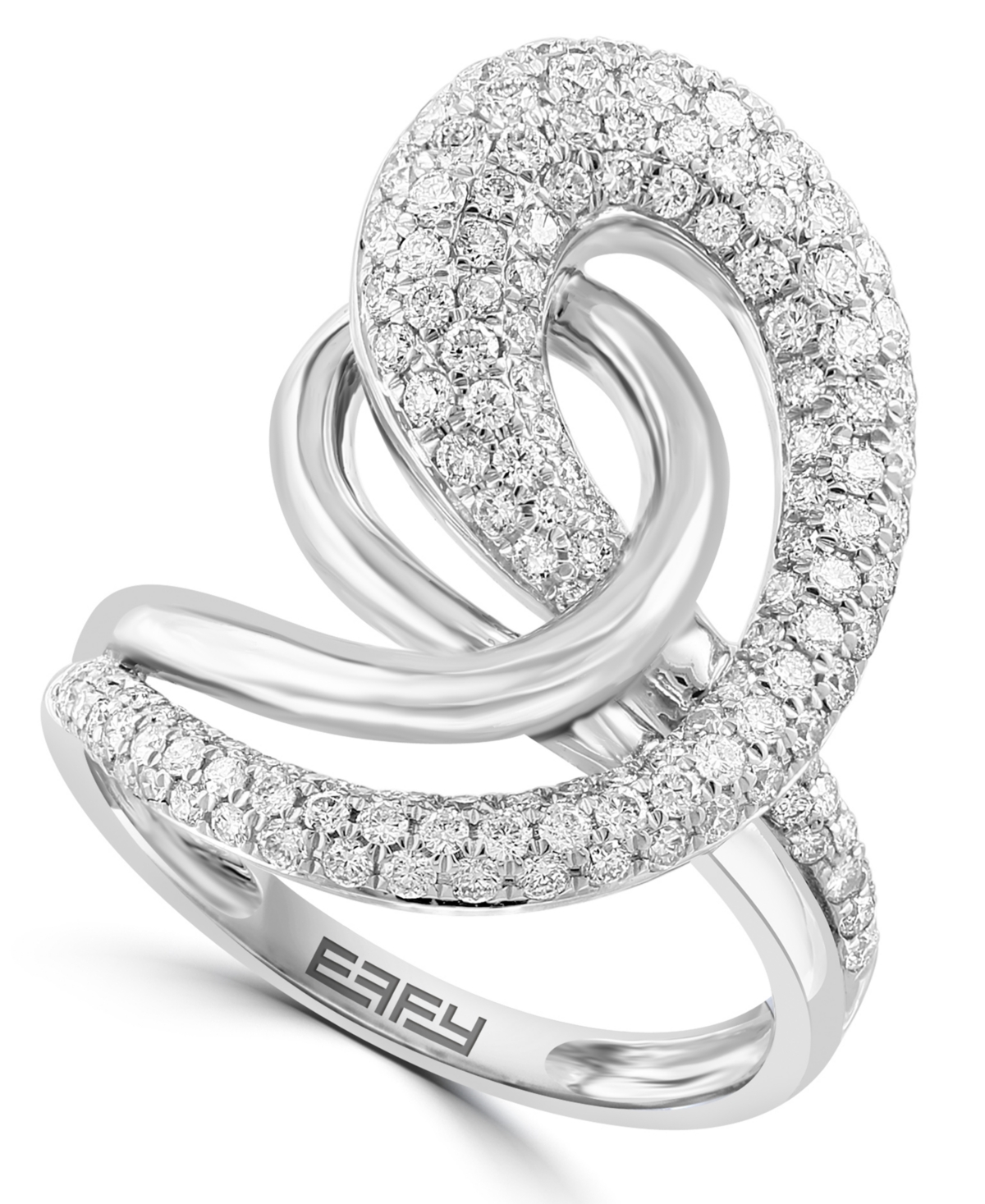 Effy Diamond Sculptural Ring (1-1/6 ct. t.w.) in 14k White Gold - White Gold