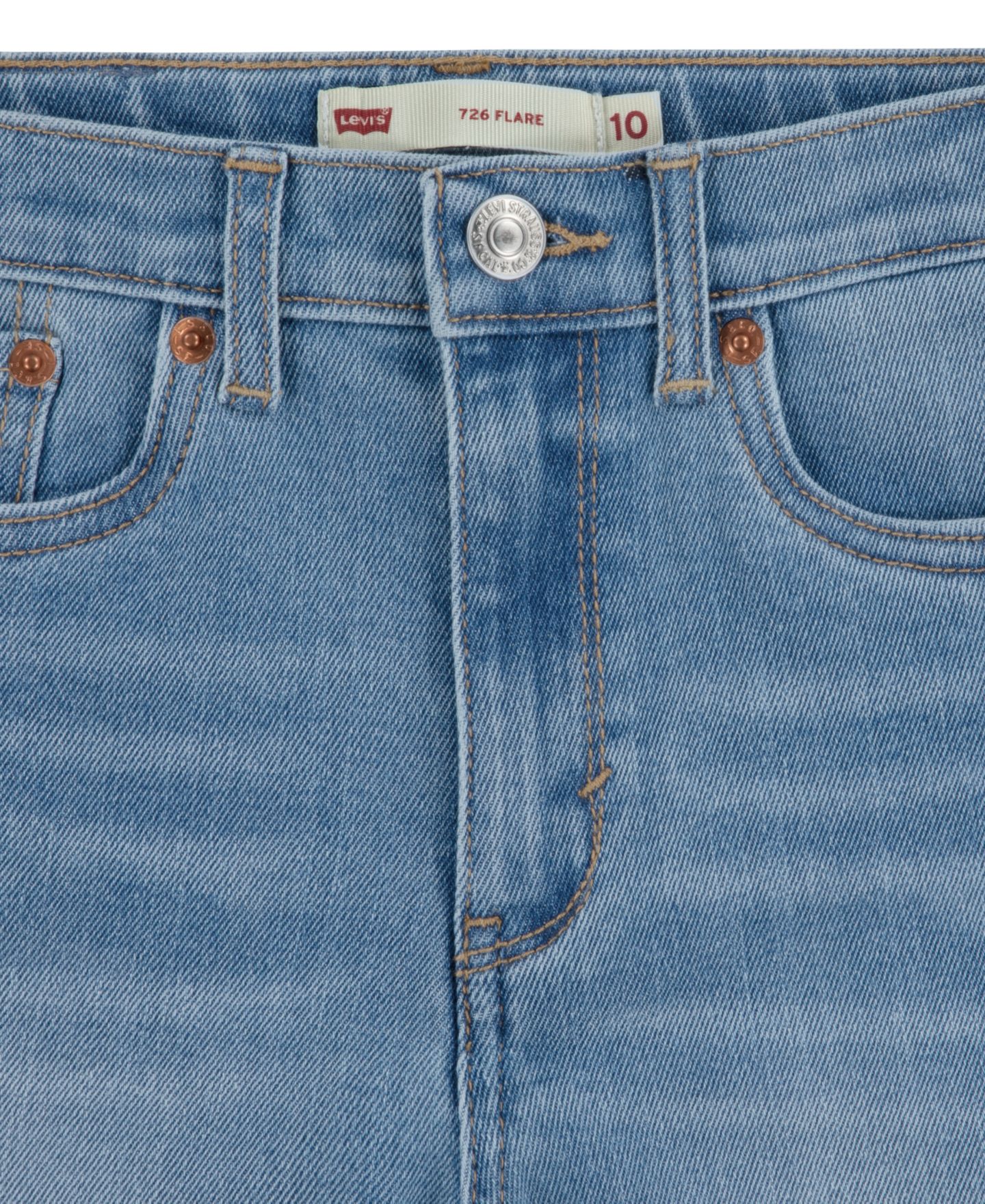 Джинсы Levi's 726 High-Rise Flare Jeans для девочек, цвет: Clean Getaway — фото 7