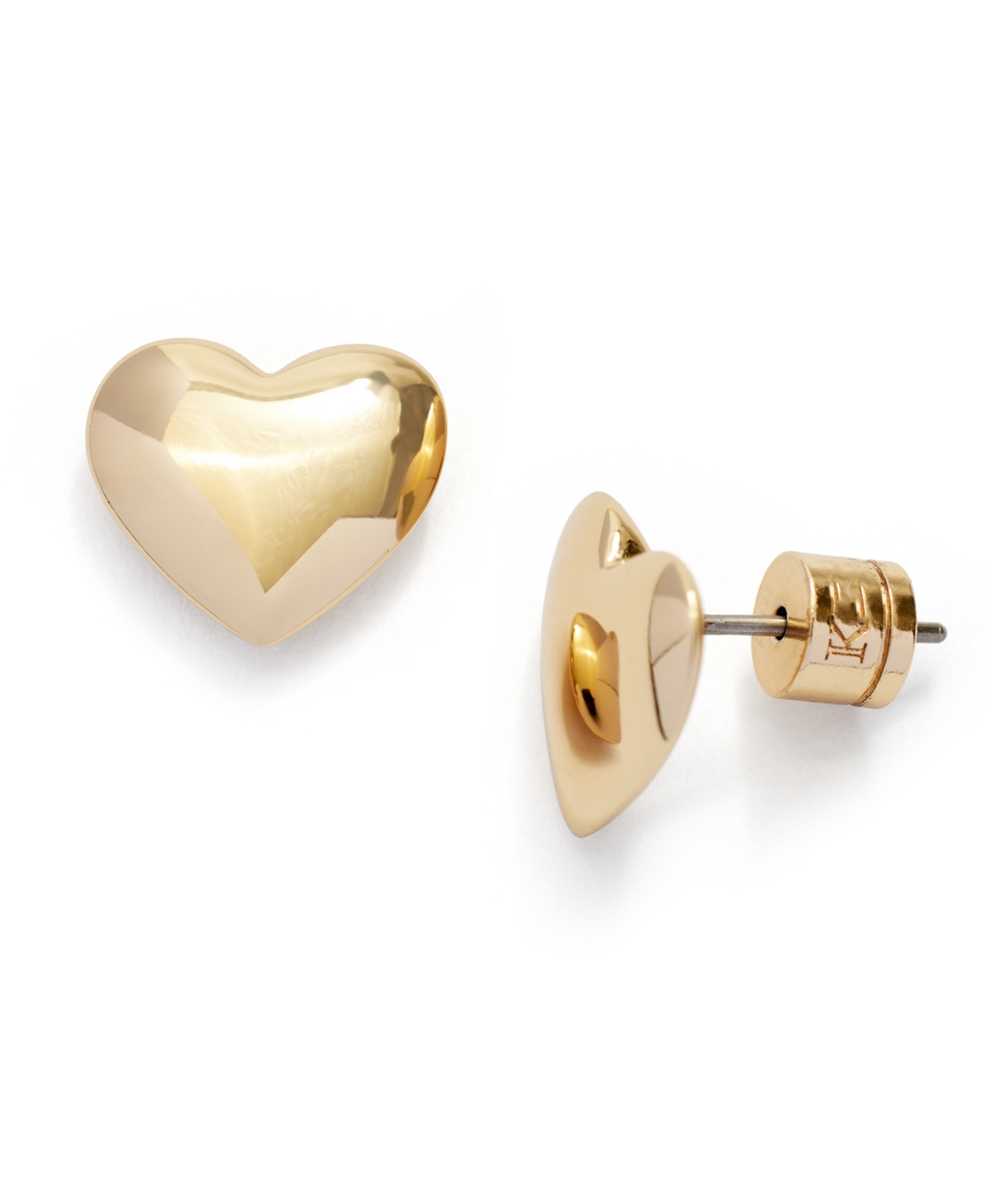 Shop Kleinfeld Gold-tone Heart Stud Earrings