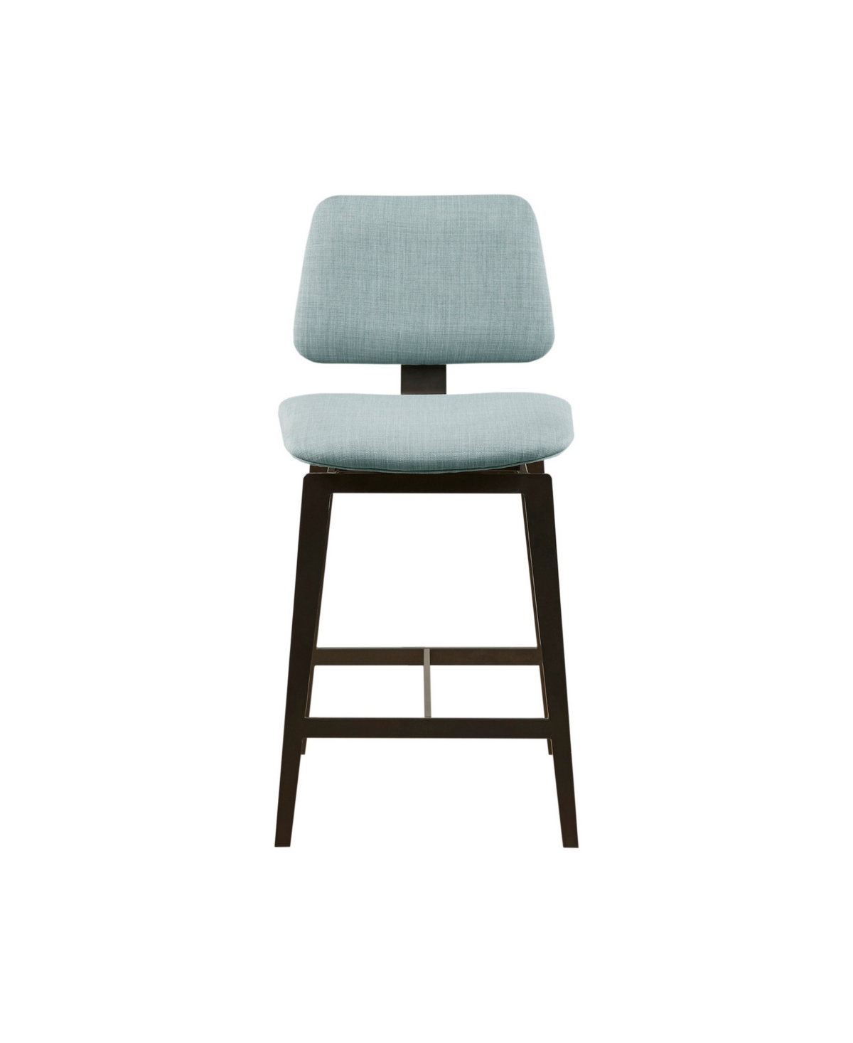 Shop Ink+ivy 18" Wide Rogue Armless 360â° Swivel Counter Stool 25"h In Dusty Blue