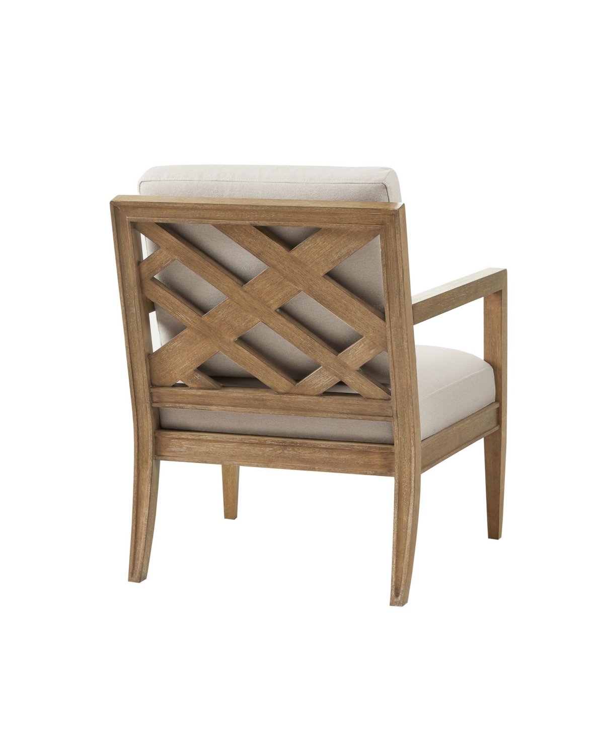 Madison Park Tage Upholstered Accent Armchair In Ivory