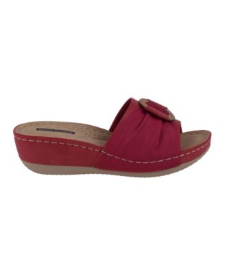 Women's Ellen Comfort Slip On Wedge Sandals