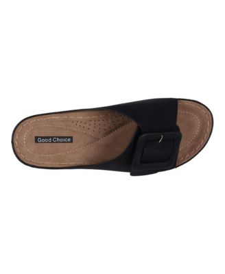 Women's Hamden Buckle Comfort Flat Sandals