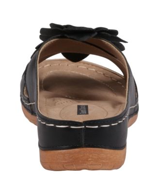 Women's Joy Flower Rosette Comfort Sandals