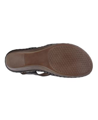 Women's Banks Cut Out Slingback Wedge Sandals