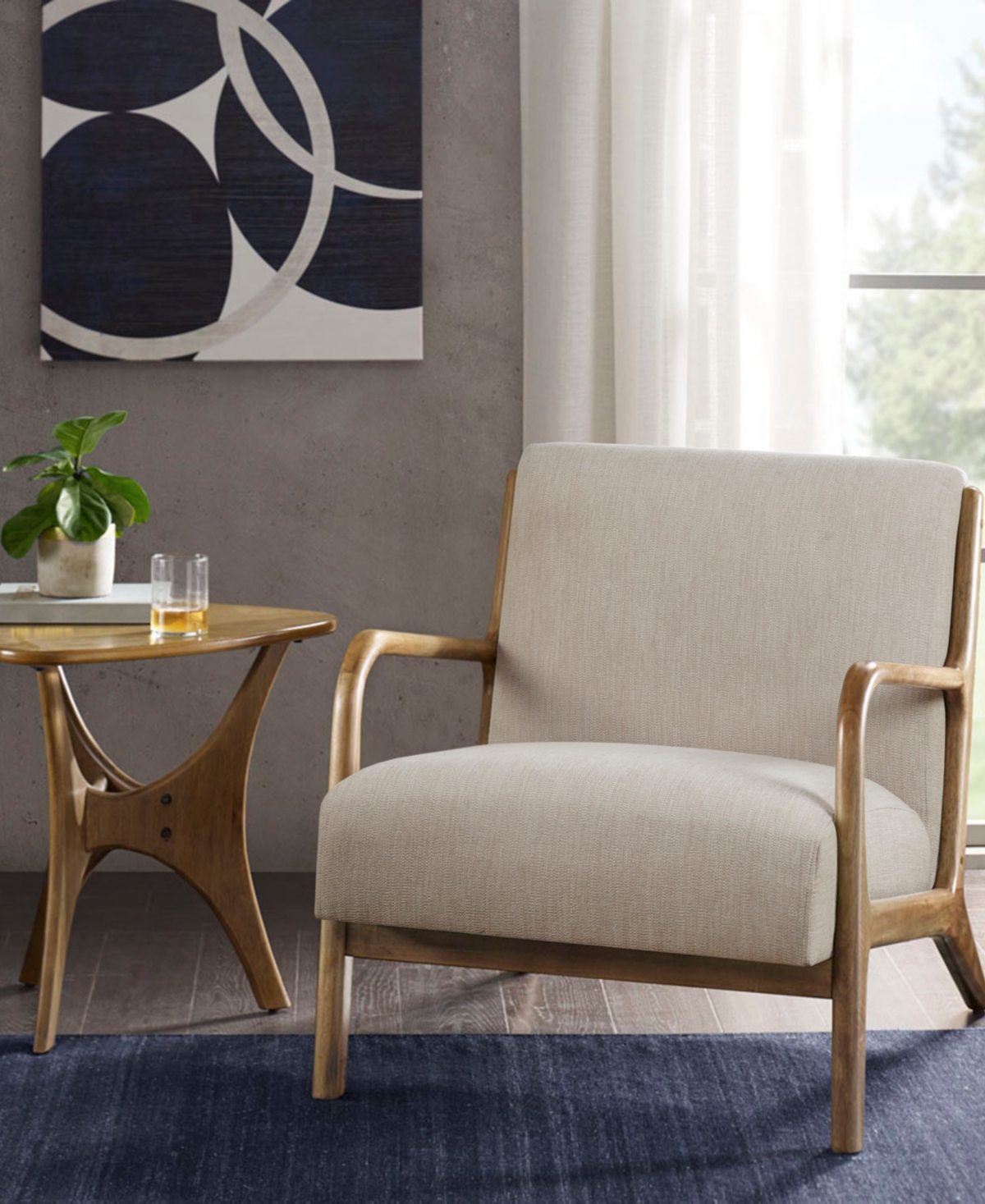 Ink+ivy Novak Lounge Chair In Cream