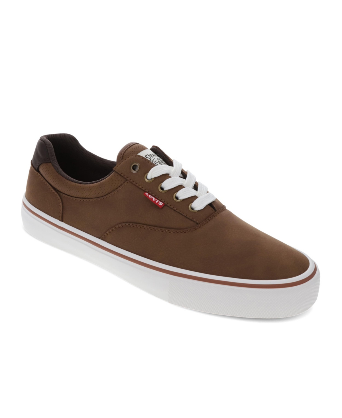 Shop Levi's Men's Thane Fashion Athletic Lace Up Sneakers In Chestnut,dark Brown