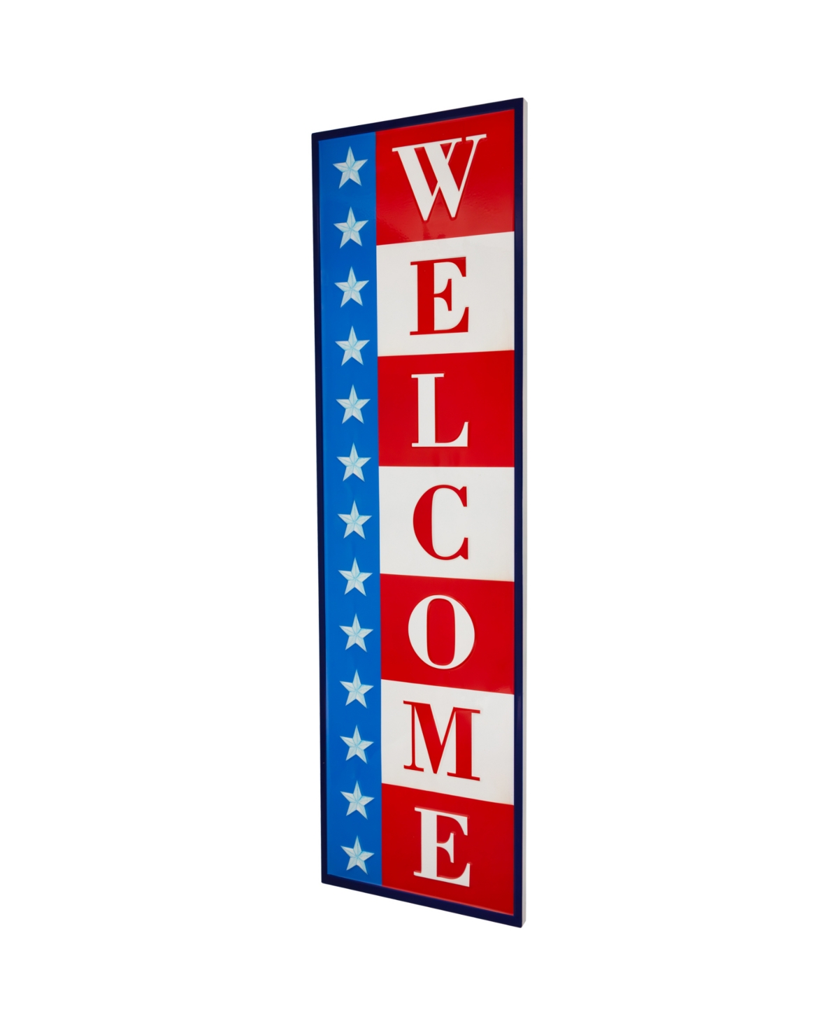 Shop Northlight Americana Welcome Metal Wall Sign, 40" In Red
