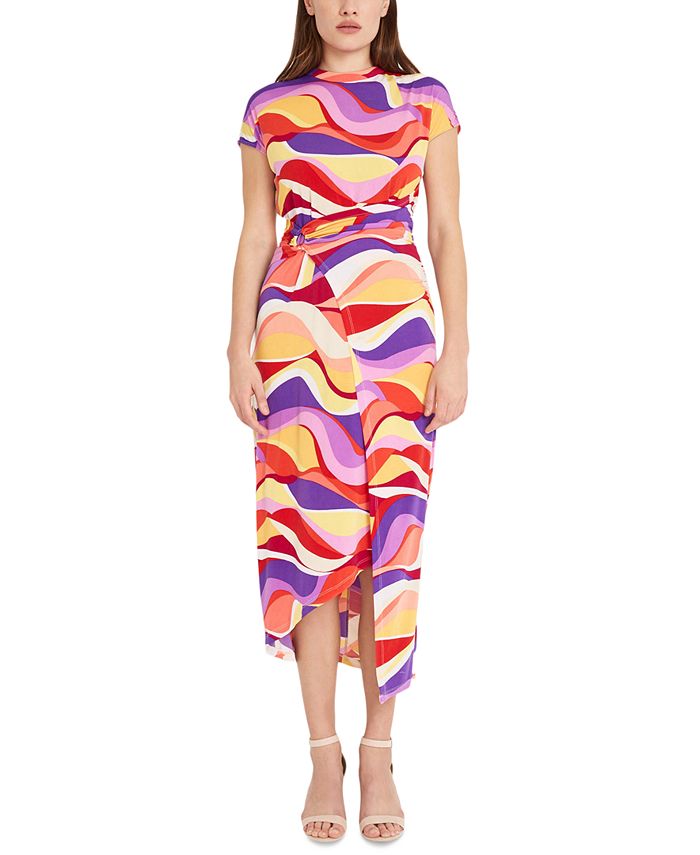 Donna morgan wrap dress sale