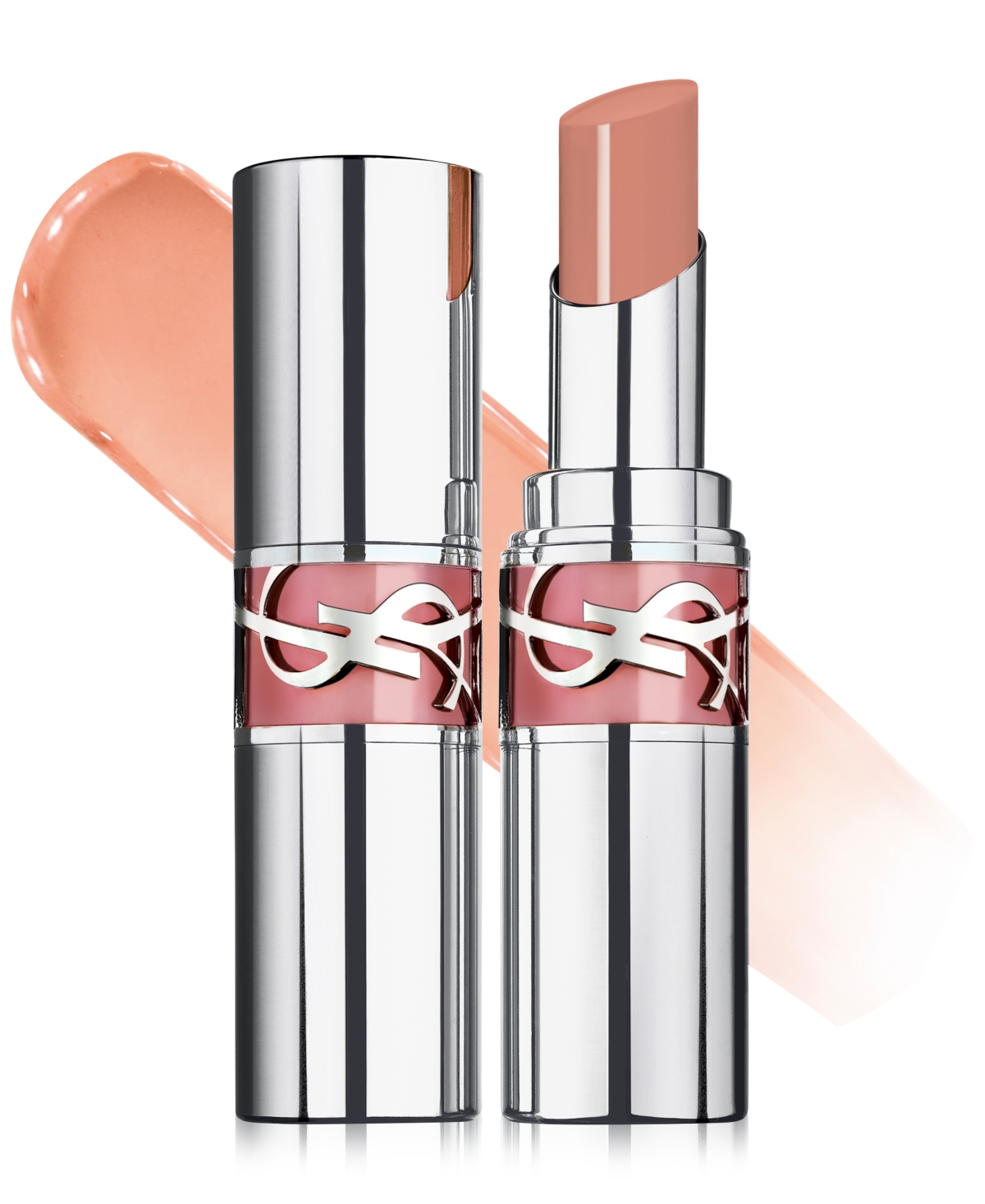 Shop Saint Laurent Loveshine Lip Oil Stick In Rosy Sand - Light Peach Nude