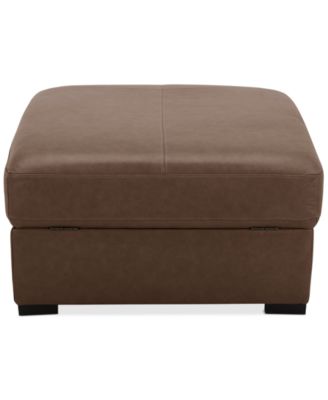 Radley 36" Leather Storage Ottoman, Created for Macy's